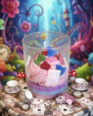 Bougie « Suis moi au pays des merveilles »