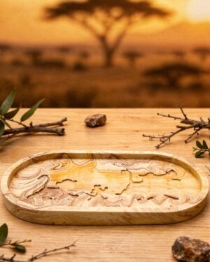 Plateau « Le roi lion » Jesmonite